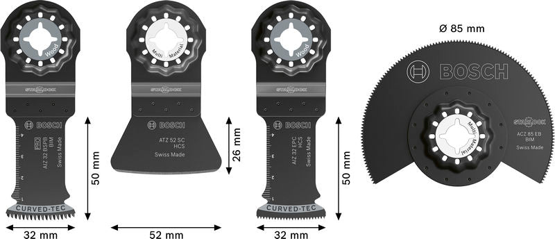BOSCH Set za podne obloge i postavljanje, 4 kom. - Komplet pribora BMX- 4ER SET OMT F&F (2608669089) Madras doo Beograd Madras doo Beograd
