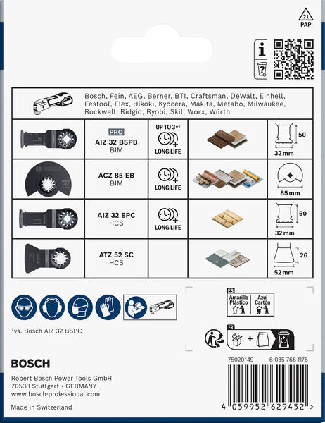BOSCH Set za podne obloge i postavljanje, 4 kom. - Komplet pribora BMX- 4ER SET OMT F&F (2608669089) Madras doo Beograd Madras doo Beograd