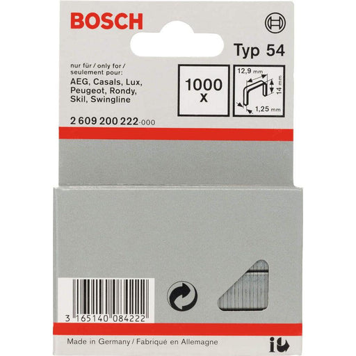 Bosch spajalica od pljosnate žice tip 54 12,9 x 1,25 x 14 mm - 2609200222 Spajalica BOSCH BOSCH-2609200222 Madras doo Beograd