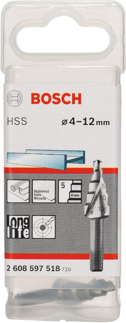 Bosch stepenasta burgija HSS 4 - 12 mm, 6,0 mm, 50 mm - 2608597518 Burgija HSS BOSCH BOSCH-2608597518 Madras doo Beograd