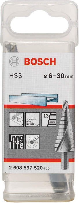 Bosch stepenasta burgija HSS 6 - 30 mm, 10,0 mm, 93,5 mm - 2608597520 Burgija HSS BOSCH BOSCH-2608597520 Madras doo Beograd