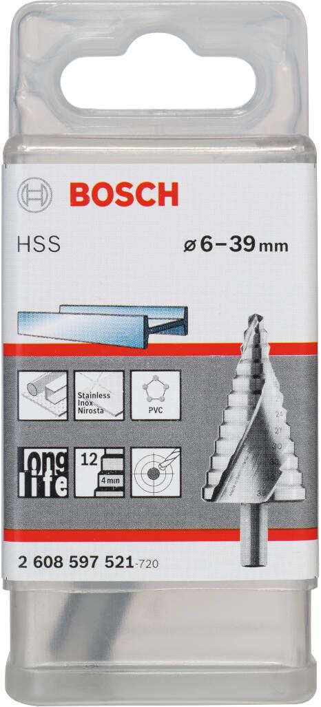 Bosch stepenasta burgija HSS 6 - 39 mm, 10,0 mm, 93,5 mm - 2608597521 Burgija HSS BOSCH BOSCH-2608597521 Madras doo Beograd