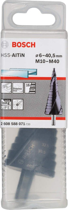 Bosch stepenaste burgije HSS-AlTiN M10-M40, 10,0 mm, 125,5 mm - 2608588071 Burgija HSS BOSCH BOSCH-2608588071 Madras doo Beograd