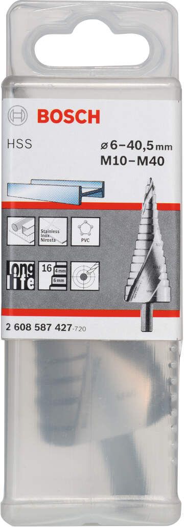 Bosch stepenaste burgije HSS M10-M4, 10,0 mm, 125,5 mm - 2608587427 Burgija HSS BOSCH BOSCH-2608587427 Madras doo Beograd