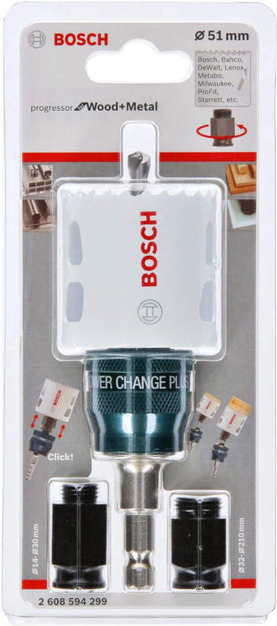 Bosch testera sa dva navrtnja za otvore za drvo i metal Starter set - Progressor for Wood&Metal 51mm (2608594299) Testera za otvore BOSCH Madras doo Beograd