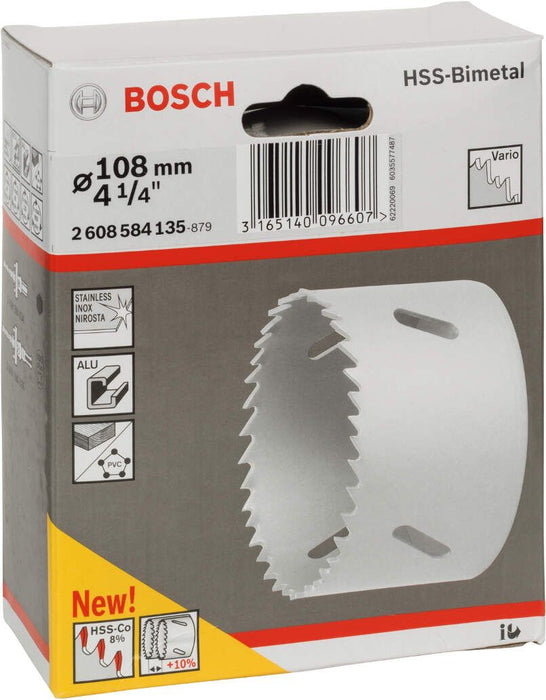 Bosch testera za otvore HSS-bimetal za standardne adaptere 108 mm, 4 1/4" - 2608584135 Testera za otvore BOSCH Madras doo Beograd