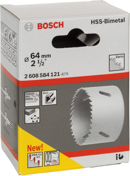 Bosch testera za otvore HSS-bimetal za standardne adaptere 64 mm, 2 1/2" - 2608584121 Testera za otvore BOSCH Madras doo Beograd