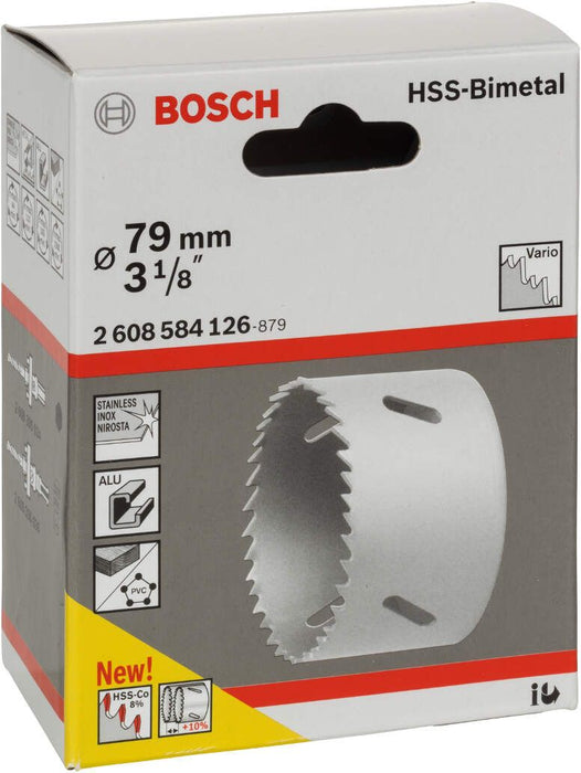 Bosch testera za otvore HSS-bimetal za standardne adaptere 79 mm, 3 1/8" - 2608584126 Testera za otvore BOSCH Madras doo Beograd