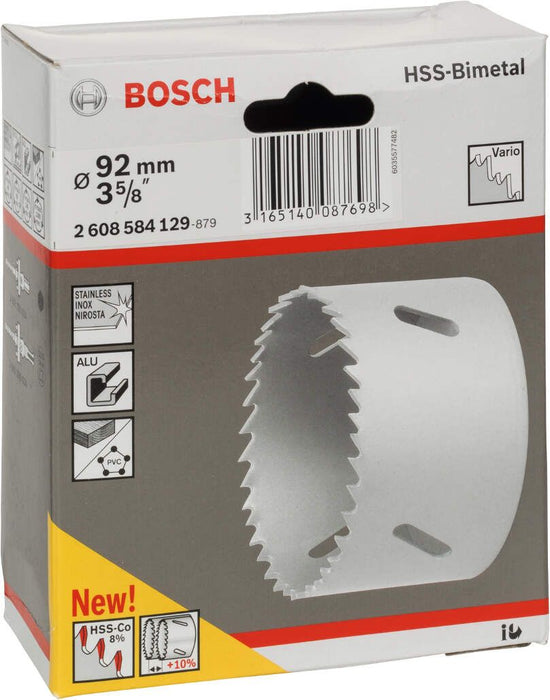 Bosch testera za otvore HSS-bimetal za standardne adaptere 92 mm, 3 5/8" - 2608584129 Testera za otvore BOSCH Madras doo Beograd