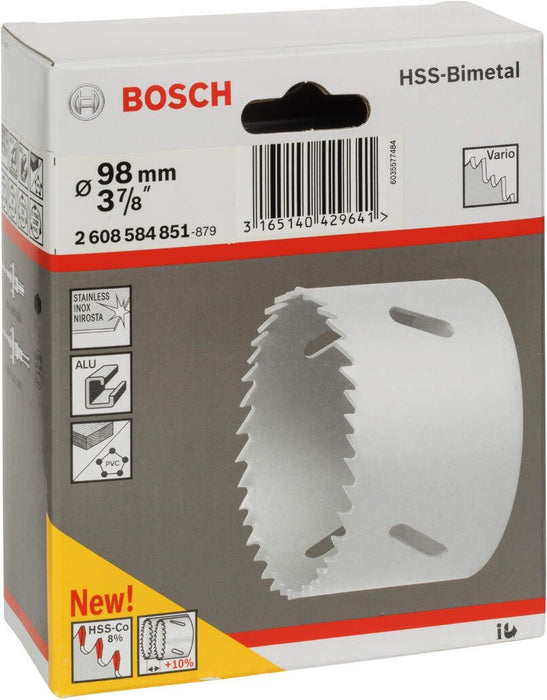 Bosch testera za otvore HSS-bimetal za standardne adaptere 98 mm, 3 7/8" - 2608584851 Testera za otvore BOSCH BOSCH-2608584851 Madras doo Beograd