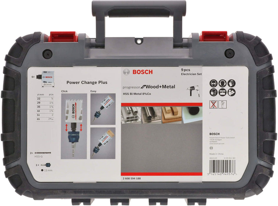 Bosch testera za otvore Progressor for Wood&Metal set za električare - 9 komada (2608594188) Testera za otvore BOSCH Madras doo Beograd