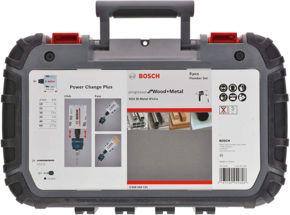 Bosch testera za otvore Progressor for Wood&Metal set za električare - pakovanje 9 komada (2608594191) Testera za otvore BOSCH Madras doo Beograd