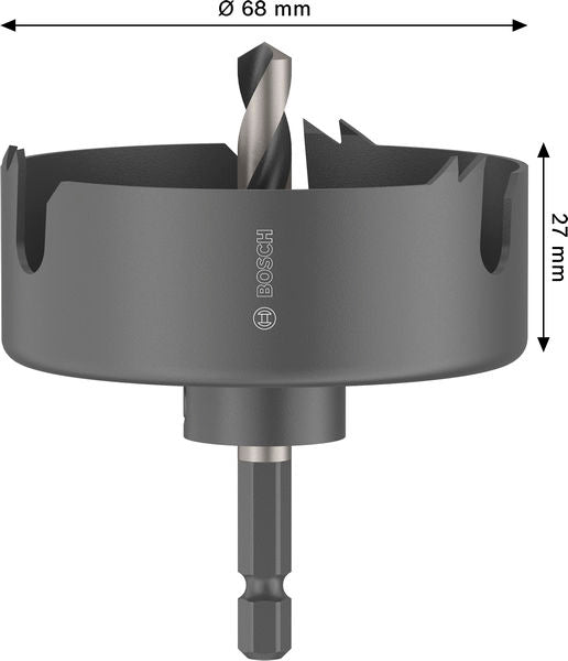 BOSCH Testera za otvore sa držačem za drvo i gips, 68×27 mm - Testera za otvore A W&D H 68mm (2608594497) Power Tools BOSCH Madras doo Beograd