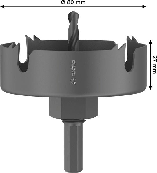 BOSCH Testera za otvore sa držačem za drvo i gips, 80×27 mm - Testera za otvore A W&D H 80mm (2608594500) Power Tools BOSCH Madras doo Beograd