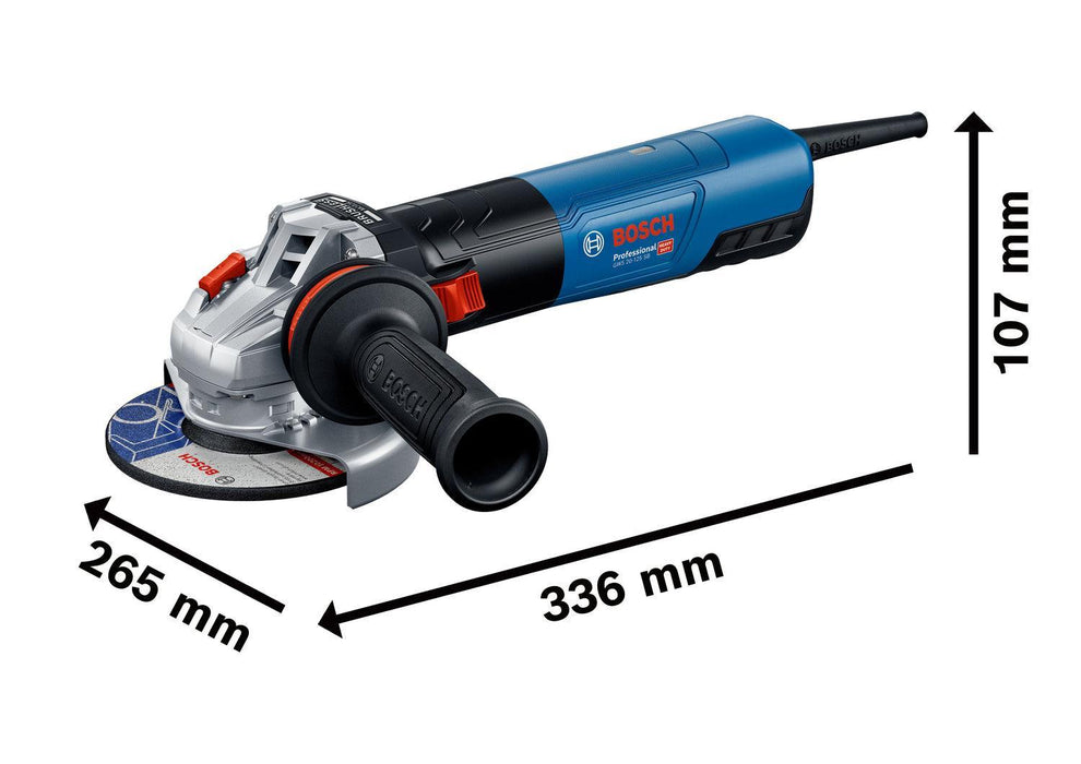 BOSCH Ugaona brusilica GWS 20-125 SB (06017D5020) Mala ugaona brusilica BOSCH Madras doo Beograd