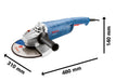 BOSCH Ugaona brusilica GWS 2200 P (06018F4100) Velika ugaona brusilica BOSCH Madras doo Beograd