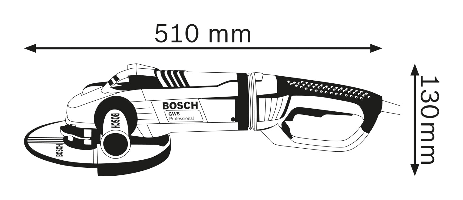 BOSCH Ugaona brusilica GWS 24-230 LVI (0601893H04) Velika ugaona brusilica BOSCH Madras doo Beograd