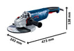 BOSCH Ugaona brusilica GWS 24-230 P (06018C3100) Velika ugaona brusilica BOSCH Madras doo Beograd