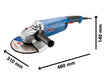BOSCH Ugaona brusilica GWS 2400 P (06018F4300) Velika ugaona brusilica BOSCH Madras doo Beograd