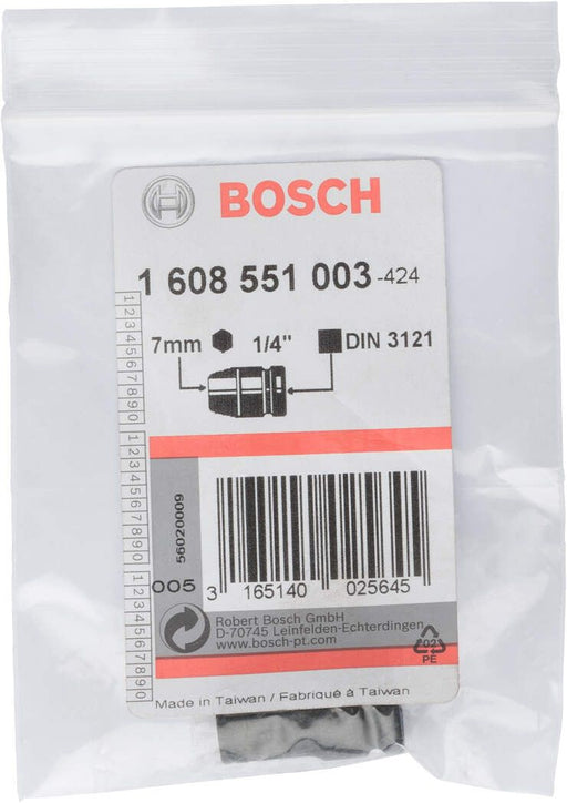 Bosch umetak nasadnog ključa 7 mm, 25 mm, 13 mm, M 4, 11,4 mm - 1608551003 Umetak nasadnog ključa BOSCH BOSCH-1608551003 Madras doo Beograd