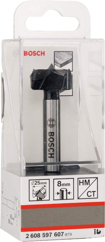 Bosch umetnička burgija, tvrdi metal 25 x 90 mm, d 8 mm pakovanje od 1 komada - 2608597607 Burgija za šarke BOSCH BOSCH-2608597607 Madras doo Beograd