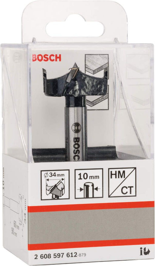 Bosch umetnička burgija, tvrdi metal 34 x 90 mm, d 10 mm pakovanje od 1 komada - 2608597612 Burgija za šarke BOSCH BOSCH-2608597612 Madras doo Beograd