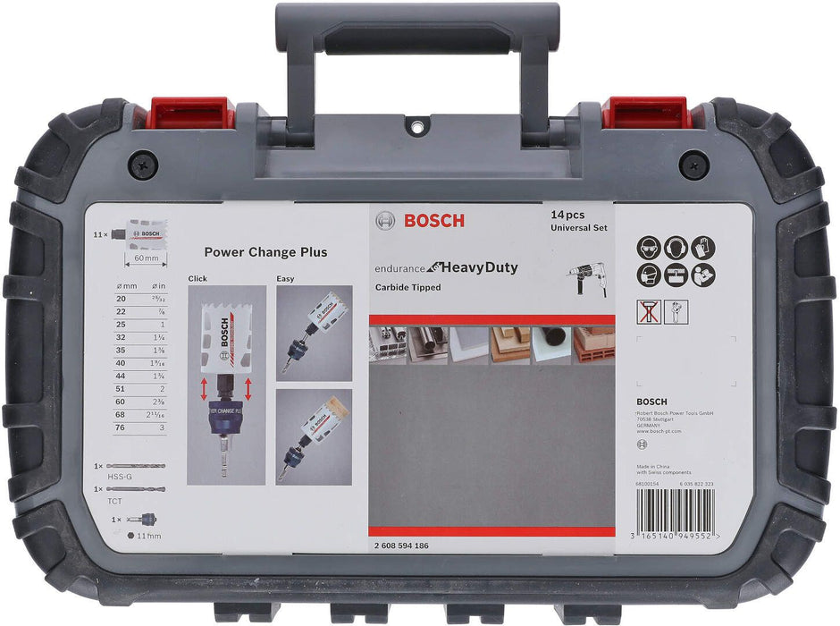 Bosch univerzalni komplet kruna za bušenje otvora, metal Endurance for Heavy Duty Carbide - pakovanje 13 komada (2608594186) Set kruna za otvore BOSCH BOSCH-2608594186 Madras doo Beograd