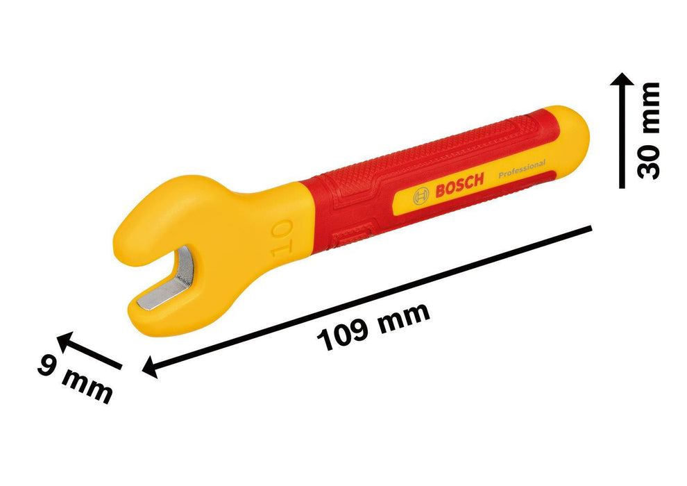 BOSCH VDE ključ za navrtke 10 mm - Viljuškasti ključ VDE 10mm (1600A02NF0) Madras doo Beograd Madras doo Beograd