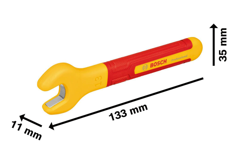 BOSCH VDE ključ za navrtke 13 mm - Viljuškasti ključ VDE 13mm (1600A02NF1) Madras doo Beograd Madras doo Beograd