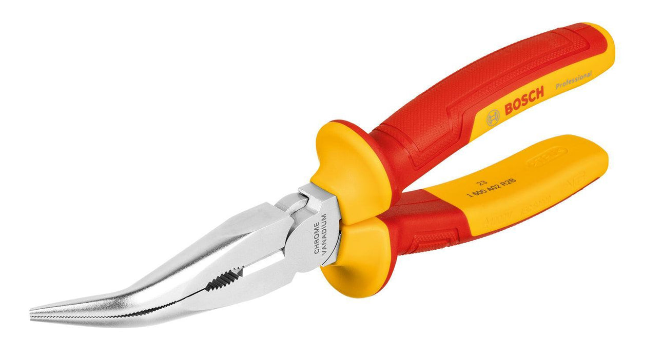 BOSCH VDE špicangle savijene pod uglom od 40° 200 mm - Zaravnjena klešta VDE bent 40° 200mm (1600A02NE4) Power Tools BOSCH Madras doo Beograd
