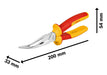 BOSCH VDE špicangle savijene pod uglom od 40° 200 mm - Zaravnjena klešta VDE bent 40° 200mm (1600A02NE4) Power Tools BOSCH Madras doo Beograd