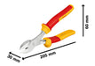 BOSCH VDE višenamenski dijag. bočni sekač od 200 mm - Klešta za sečenje žice VDE High Leverage (1600A02NE2) Power Tools BOSCH Madras doo Beograd