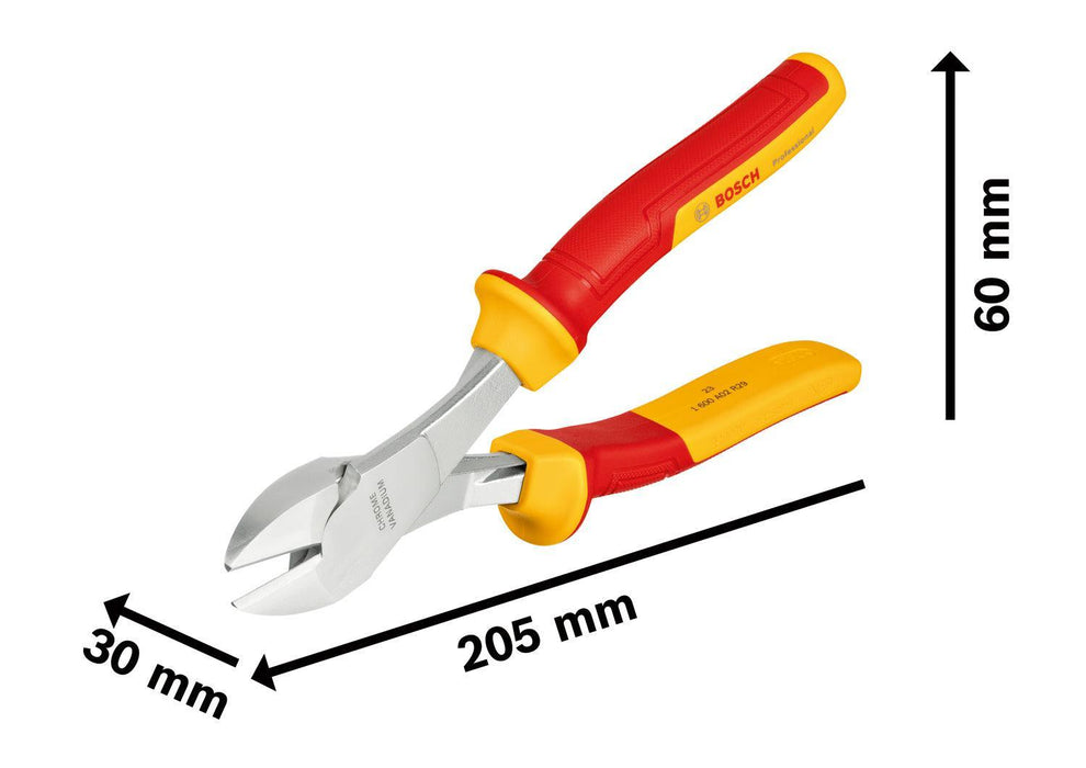 BOSCH VDE višenamenski dijag. bočni sekač od 200 mm - Klešta za sečenje žice VDE High Leverage (1600A02NE2) Power Tools BOSCH Madras doo Beograd