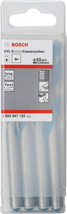 Bosch višenamenska burgija CYL-9 Multi Construction 10 x 80 x 120 mm, d 10 mm pakovanje od 8 komada - 2608587153 Višenamenska burgija BOSCH BOSCH-2608587153 Madras doo Beograd