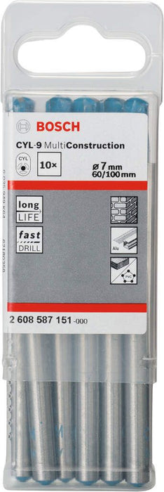 Bosch višenamenska burgija CYL-9 Multi Construction 7 x 60 x 100 mm, d 7 mm pakovanje od 10 komada - 2608587151 Višenamenska burgija BOSCH BOSCH-2608587151 Madras doo Beograd