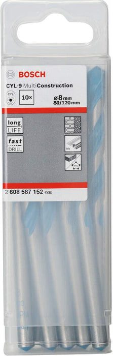 Bosch višenamenska burgija CYL-9 Multi Construction 8 x 80 x 120 mm, d 8 mm pakovanje od 10 komada - 2608587152 Višenamenska burgija BOSCH BOSCH-2608587152 Madras doo Beograd