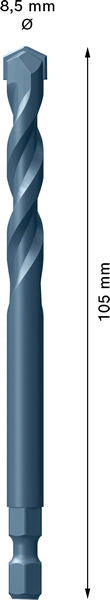 BOSCH Vodeća burgija EXPERT Power Change Plus, TCT, Ø8,5×60×105 mm - Burgija za centriranje P PD T 8.5x105 (2608901968) Madras doo Beograd Madras doo Beograd