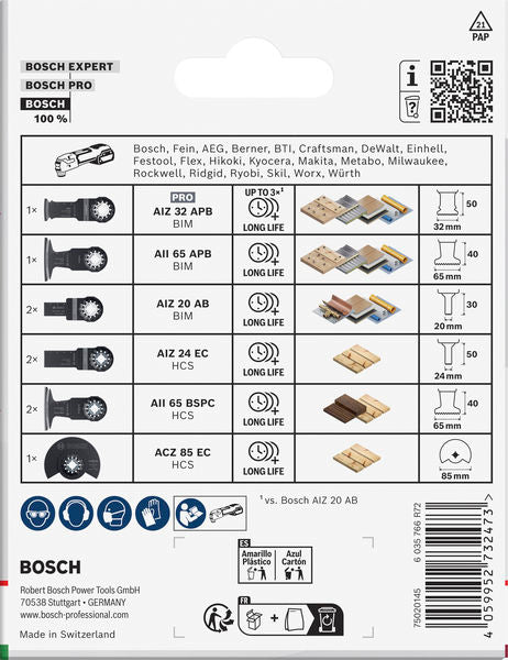 BOSCH Wood and Soft Metal komplet, 9 kom. - Komplet pribora RBB- 9ER SET OMT W&SM TU (2608669335) Madras doo Beograd Madras doo Beograd