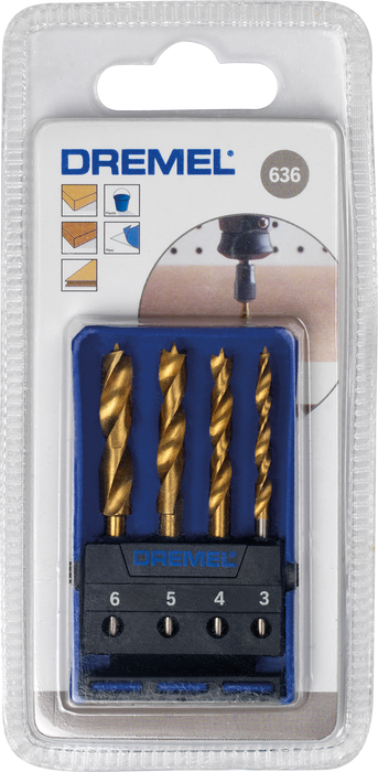 BOSCH Wood Drill Bit Set (636) - Burgija Set 4 kom (26150636JA) Madras doo Beograd Madras doo Beograd