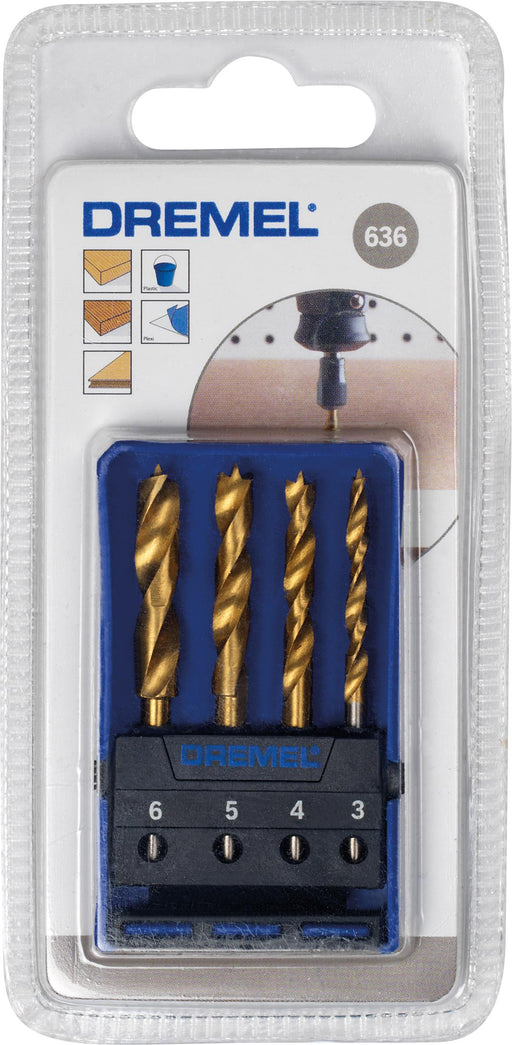 BOSCH Wood Drill Bit Set (636) - Burgija Set 4 kom (26150636JA) Madras doo Beograd Madras doo Beograd