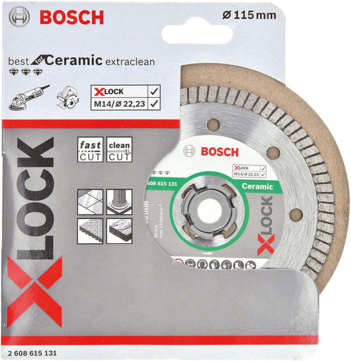 Bosch X-LOCK Best for Ceramic Extraclean Turbo dijamantska rezna ploča 115x22,23x1,4x7 - 2608615131 Dijamantska rezna ploča BOSCH BOSCH-2608615131 Madras doo Beograd