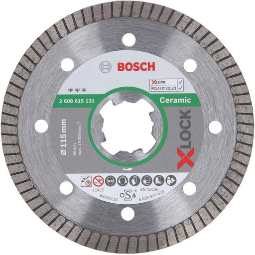 Bosch X-LOCK Best for Ceramic Extraclean Turbo dijamantska rezna ploča 115x22,23x1,4x7 - 2608615131 Dijamantska rezna ploča BOSCH BOSCH-2608615131 Madras doo Beograd