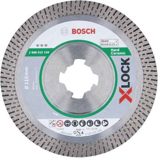 Bosch X-LOCK Best for Hard Ceramic dijamantska rezna ploča 115x22,23x1,4x10 - 2608615134 Dijamantska rezna ploča BOSCH BOSCH-2608615134 Madras doo Beograd