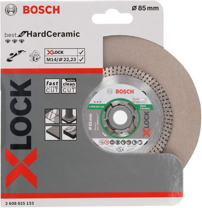 Bosch X-LOCK Best for Hard Ceramic dijamantska rezna ploča 85x22,23x1,4x7 - 2608615133 Dijamantska rezna ploča BOSCH BOSCH-2608615133 Madras doo Beograd