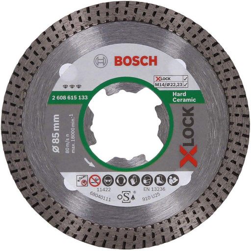 Bosch X-LOCK Best for Hard Ceramic dijamantska rezna ploča 85x22,23x1,4x7 - 2608615133 Dijamantska rezna ploča BOSCH BOSCH-2608615133 Madras doo Beograd