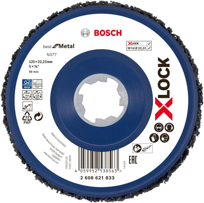 Bosch X-LOCK disk za čišćenje N377 125mm, Best for Metal - 2608621833 Pribor BOSCH Madras doo Beograd