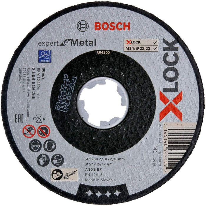 Bosch X-LOCK Expert for Metal 125x2,5x22,23 za ravno sečenje - 2608619255 Rezna ploča za inox BOSCH BOSCH-2608619255 Madras doo Beograd