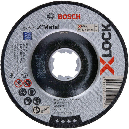 Bosch X-LOCK Expert for Metal 125x2,5x22,23 za uvučeno sečenje - 2608619257 Rezna ploča za inox BOSCH BOSCH-2608619257 Madras doo Beograd