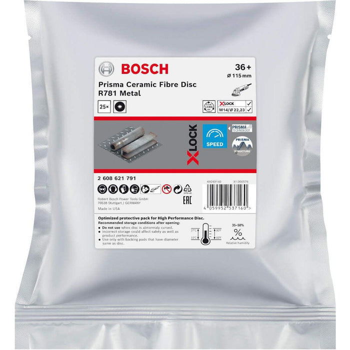 Bosch X-LOCK fiber disk R781, 115 mm G36 pakovanje od 25 kom. - 2608621791 Pribor BOSCH BOSCH-2608621791 Madras doo Beograd