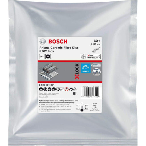 Bosch X-LOCK fiber disk R782 115 mm G60 pakovanje od 25 kom. - 2608621821 Pribor BOSCH BOSCH-2608621821 Madras doo Beograd